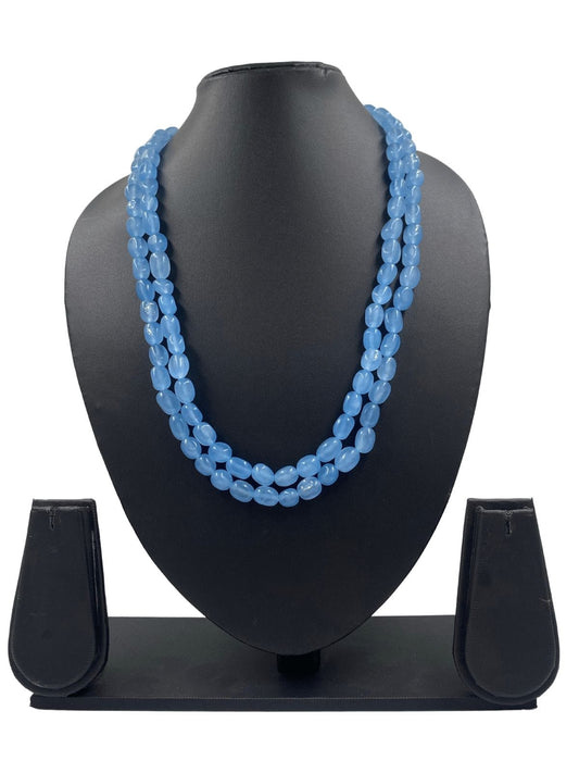 Blue Beads Layer Indian Necklace – Zivar Creations